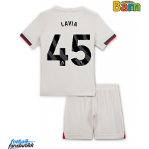 Chelsea Romeo Lavia #45 Bortedraktsett Barn 2025-26 Kortermet (+ Korte bukser)